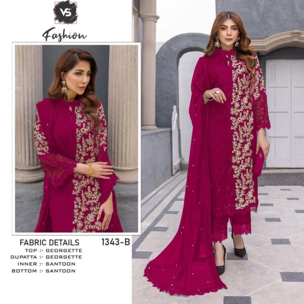 Ready-Made Georgette Embroidery Three-Piece